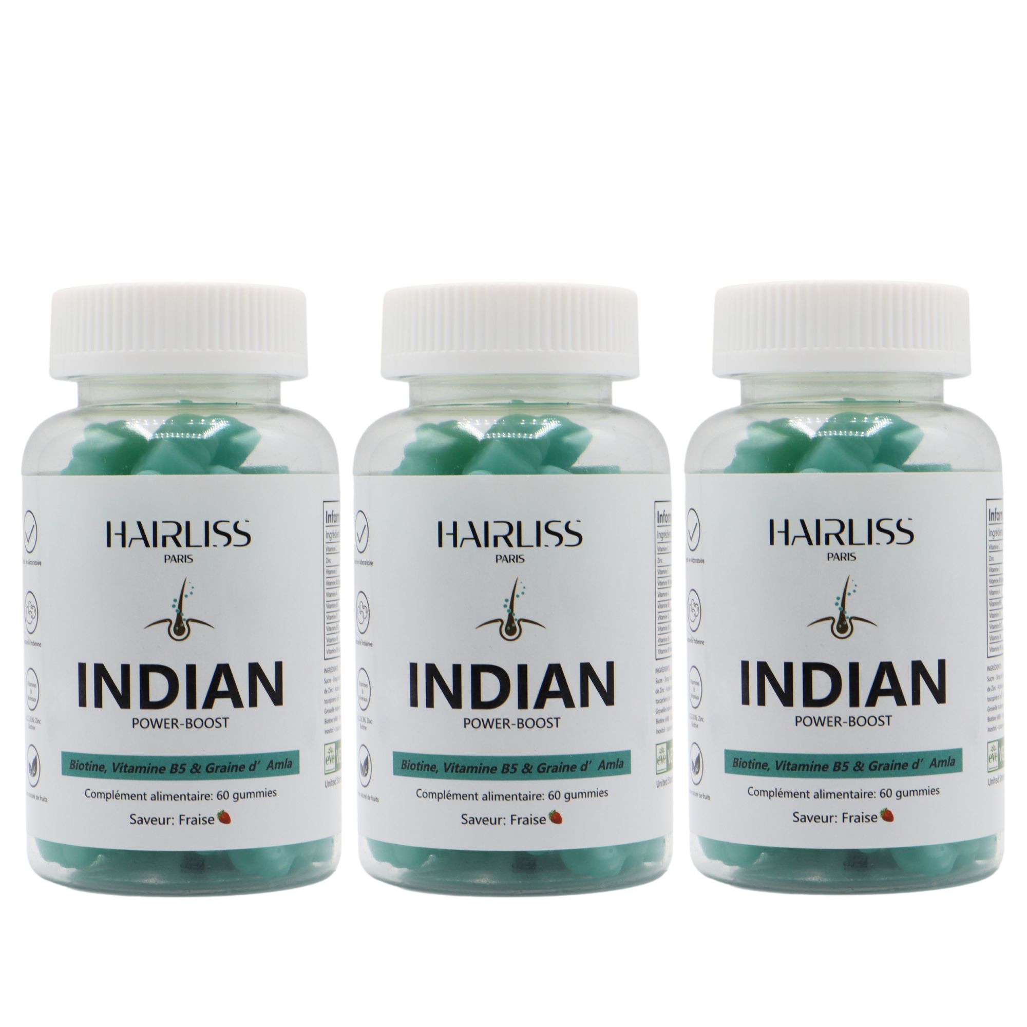 3 Flacons Indian Power Boost